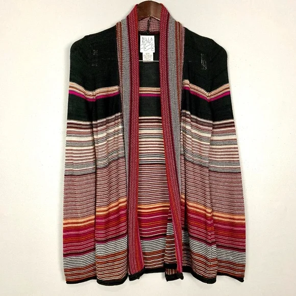 Billabong Chase The Seas Sweater Women’s Size S Serape Blanket Stripe Beach - Picture 1 of 5
